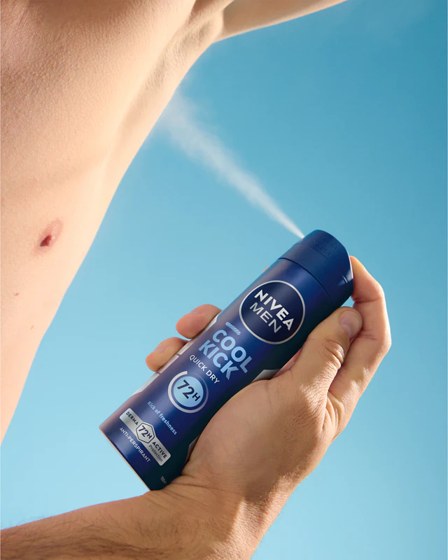 Nivea - Cool Kick Male Spray - 150 Ml