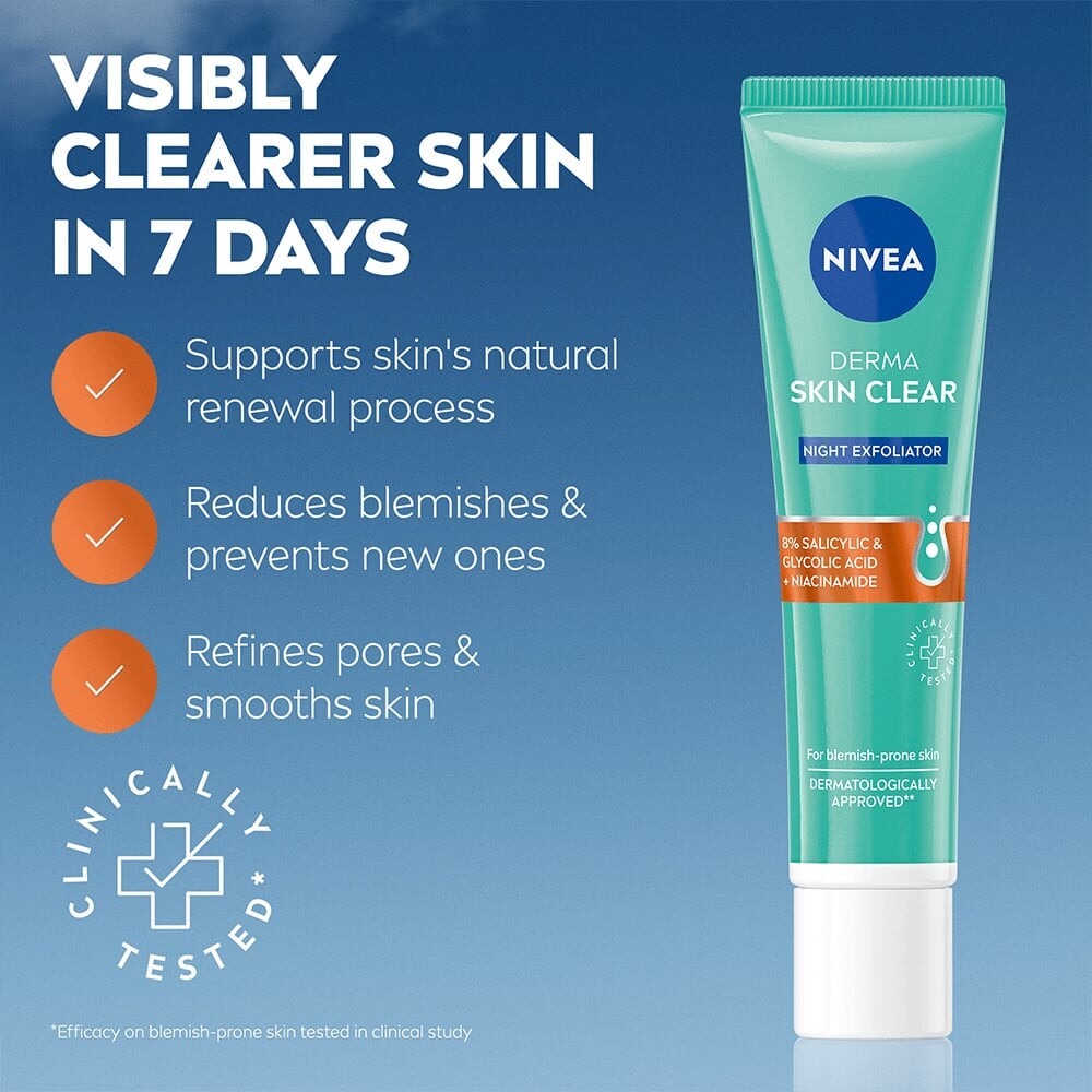 Nivea - Derma Activate Chemical Exfoliator - 40 Ml