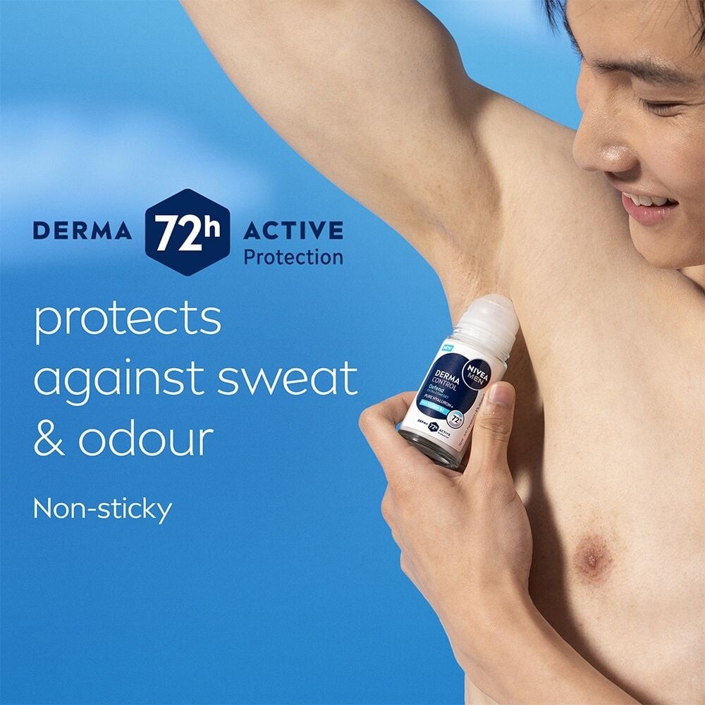 Nivea - Derma Control Defend Male Roll-On - 50 Ml