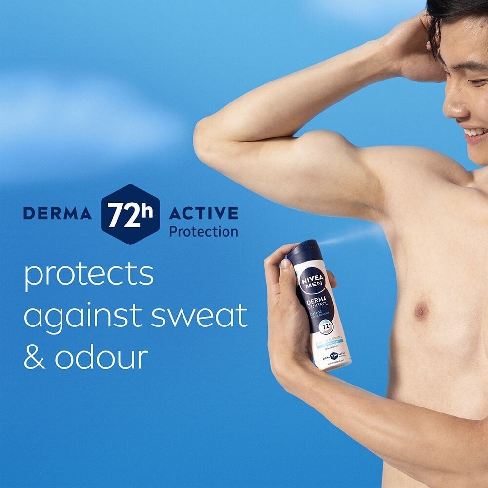 Nivea - Derma Control Defend Male Spray - 150 Ml