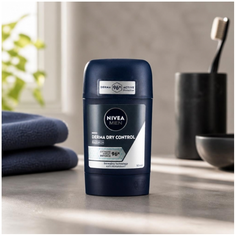 Nivea - Derma Dry Control Stick - Male - 50 Ml