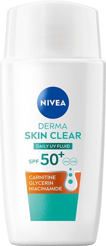 Nivea - Derma Skin Clear Daily Uv Fluid Spf50 - 40 Ml