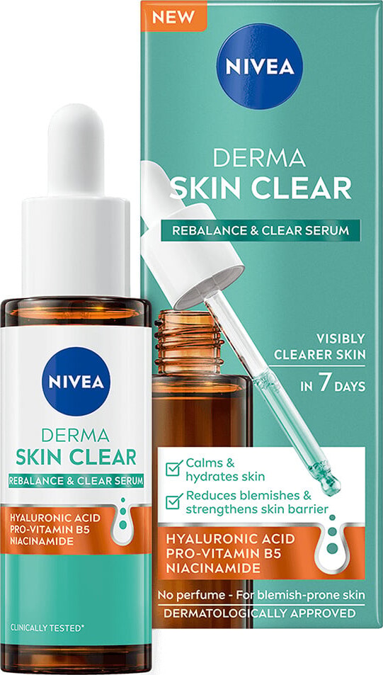 Nivea - Derma Skin Clear Regenerate Protect Serum - 30 Ml