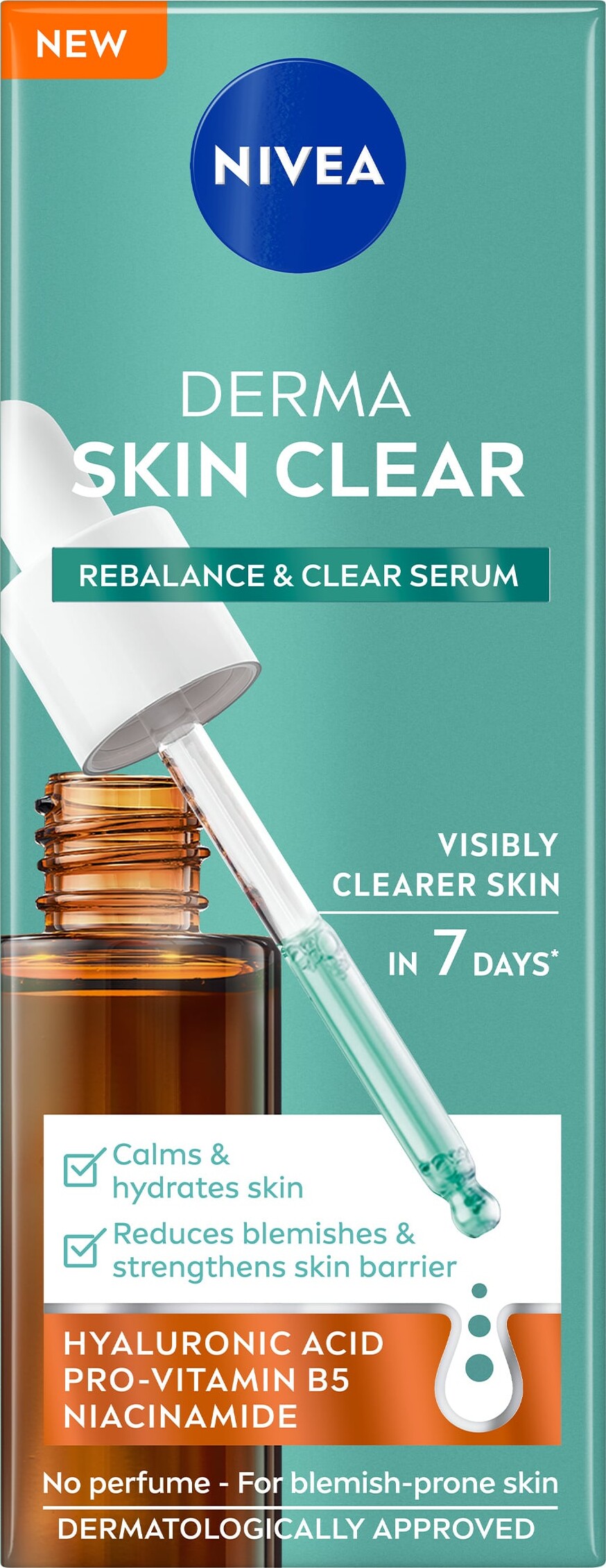 Nivea - Derma Skin Clear Regenerate Protect Serum - 30 Ml