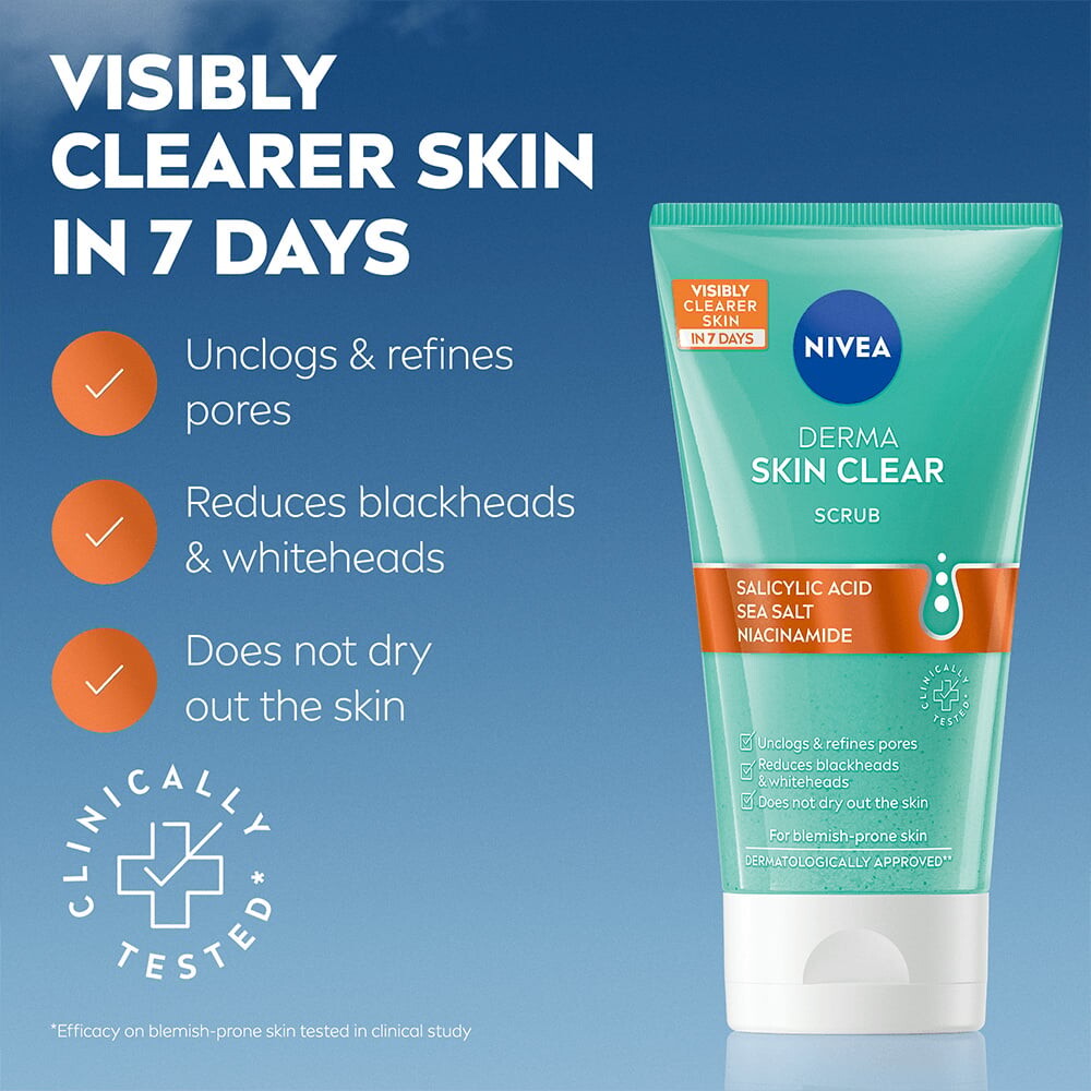 Nivea - Derma Skin Clear Scrub - 150 Ml