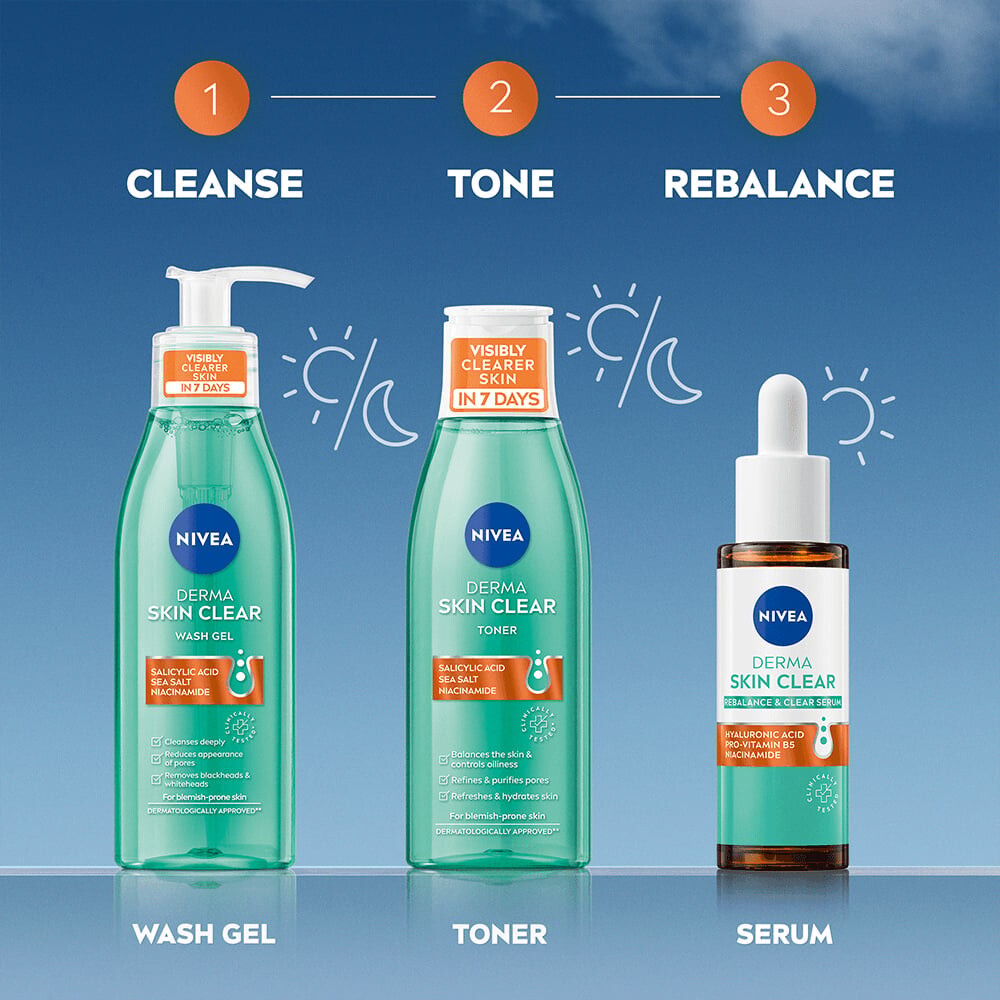 Nivea - Derma Skin Clear Toner - 200 Ml