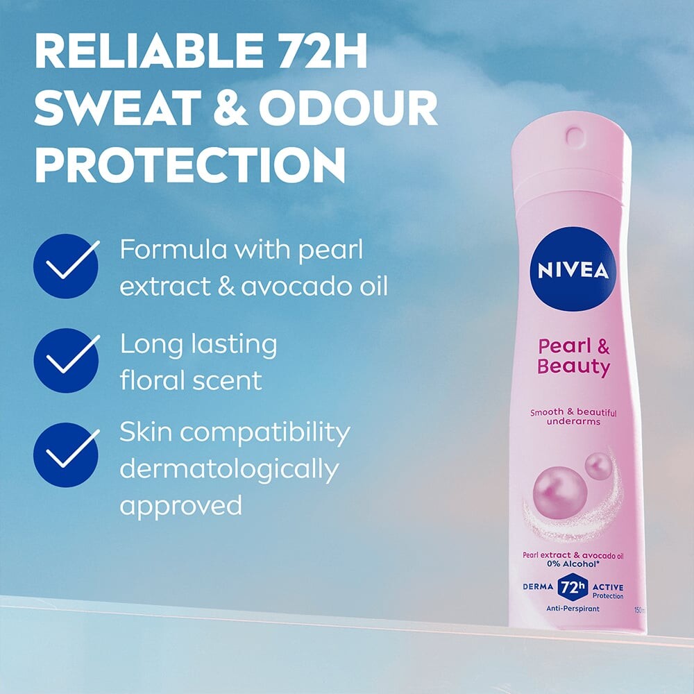 Nivea - Pearl Beauty Female Spray - 150Ml
