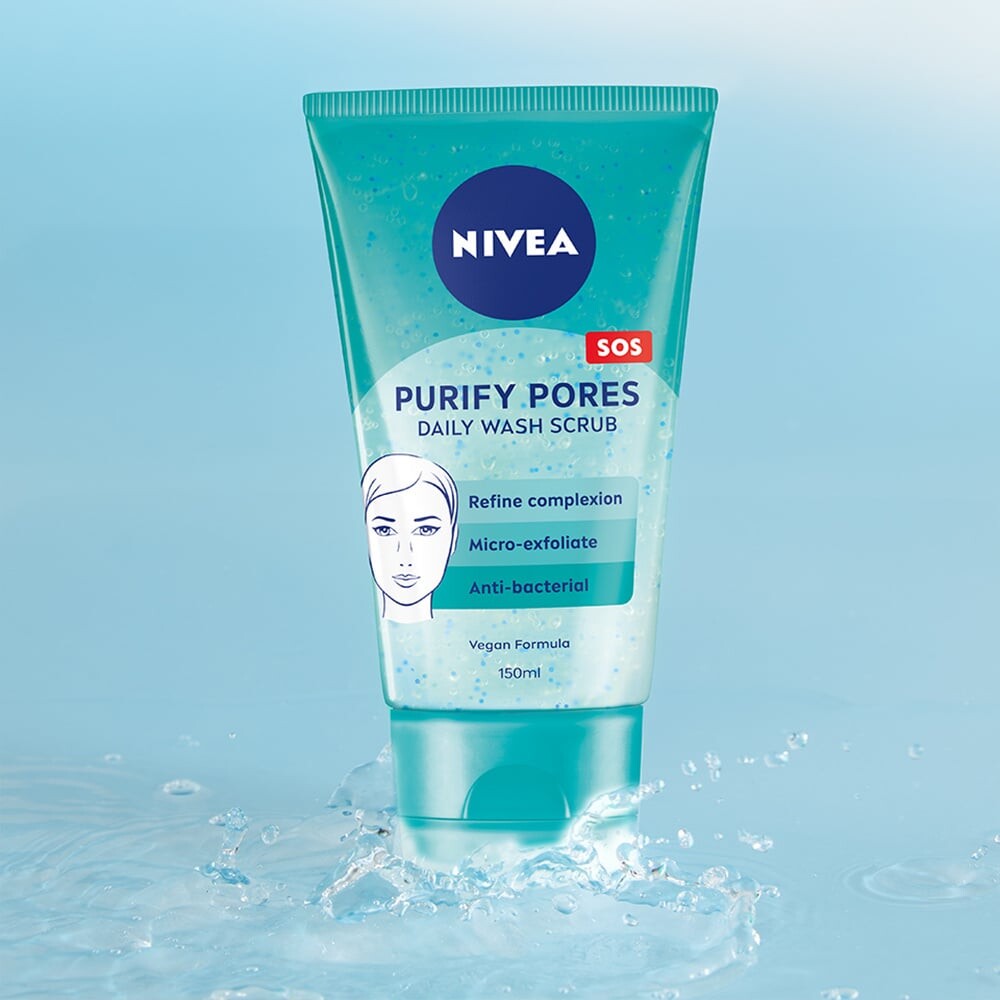 Nivea - Pure Effect Pore Purifying Wash - 150 Ml