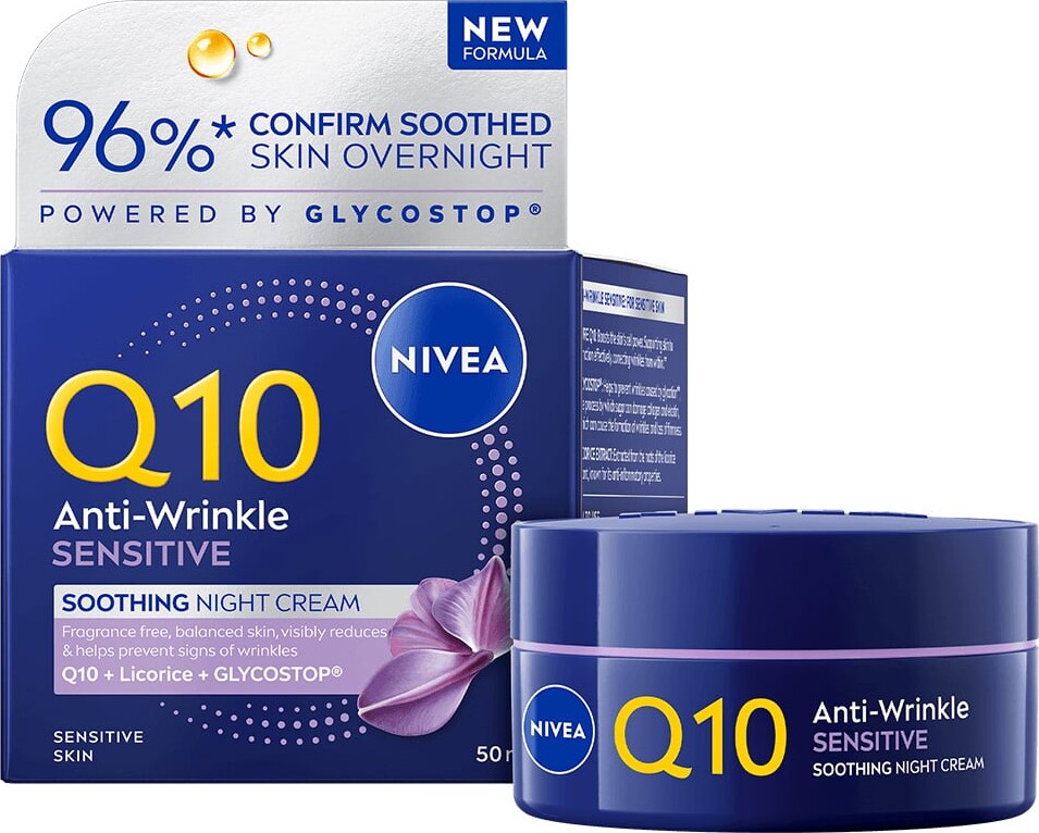 Nivea - Q10 Sensitive Night Cream - 50 Ml