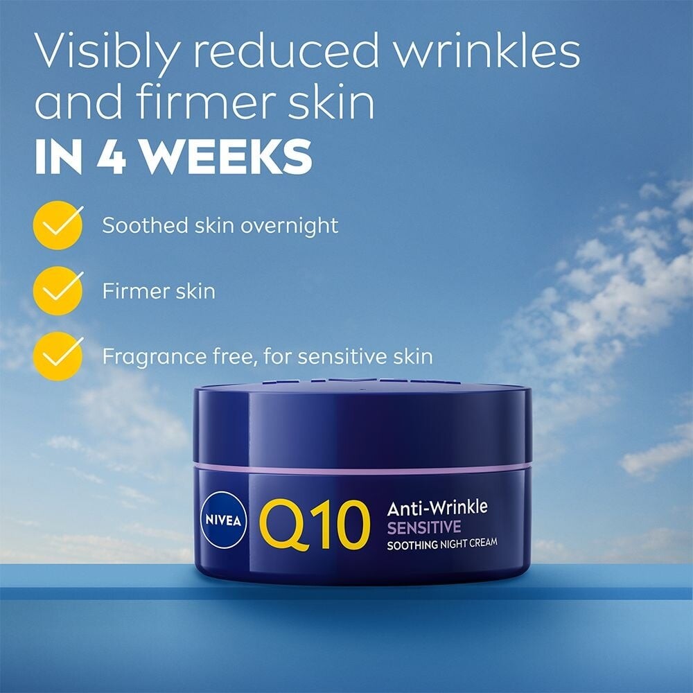 Nivea - Q10 Sensitive Night Cream - 50 Ml