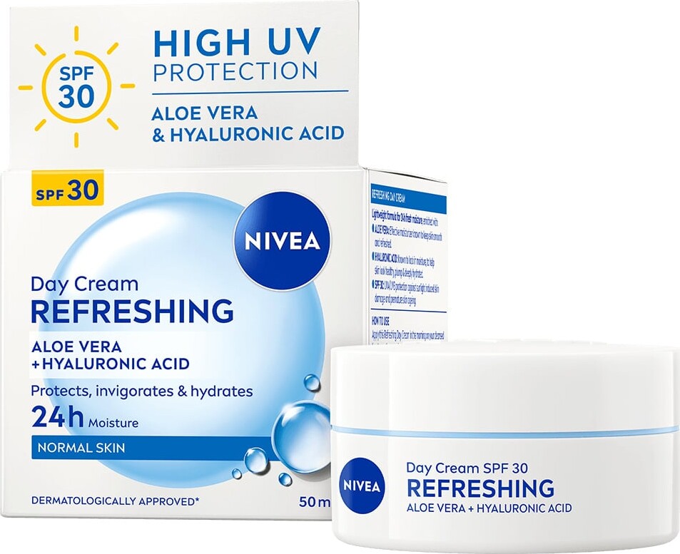 Nivea - Refreshing Day Cream - Normal Skin Spf30 - 50 Ml