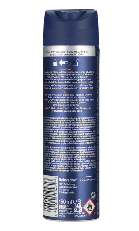 Nivea - Ultimate Protect Male Spray - 150 Ml