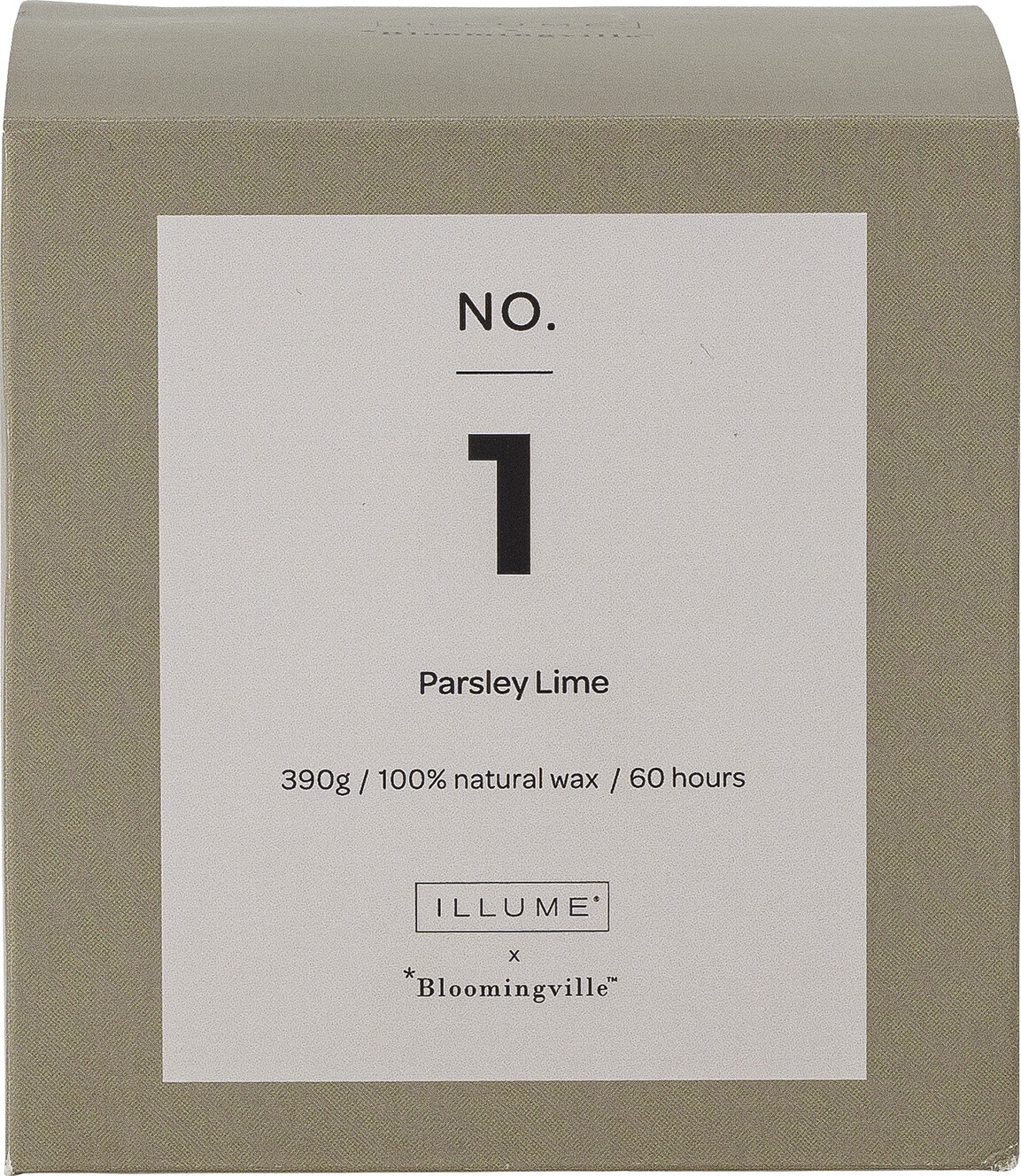 Illume X Bloomingville - No 1 - Parsley Lime Duftlys - Grøn - Sojavoks