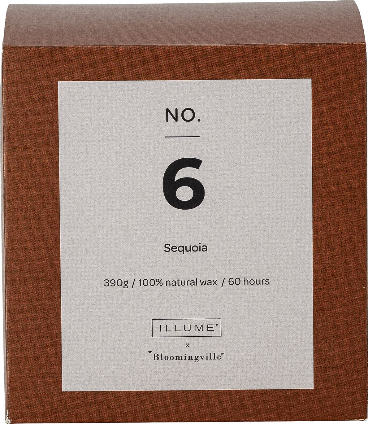 Illume X Bloomingville - No 6 - Sequoia Duftlys - Brun - Sojavoks