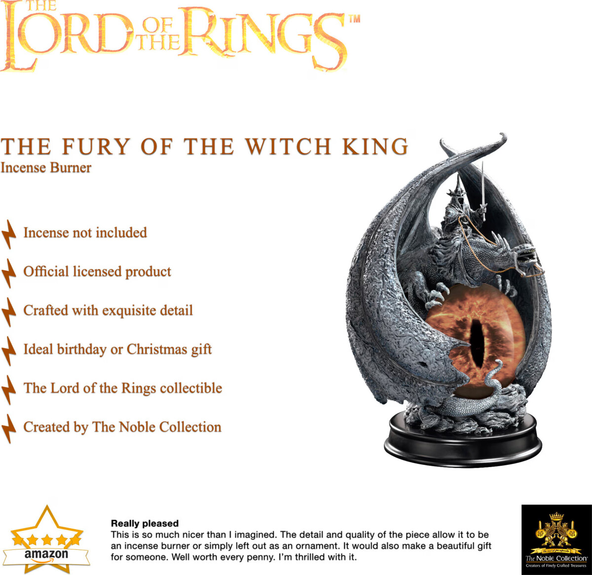 Noble Collection - The Lord Of The Rings - The Fury Of The Witch-King