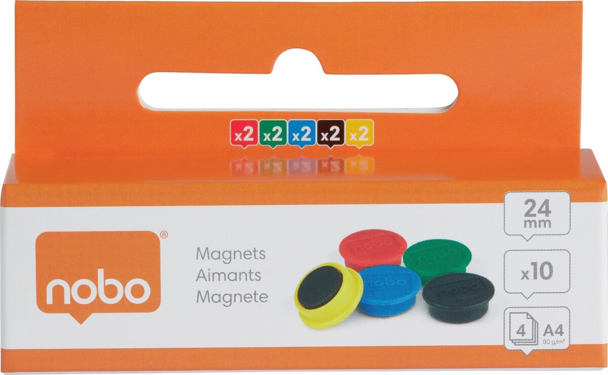 Nobo - Magneter 24Mm 10 Styk