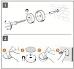 Nobo - Magnetisk Whiteboard 45X45Cm - Stål