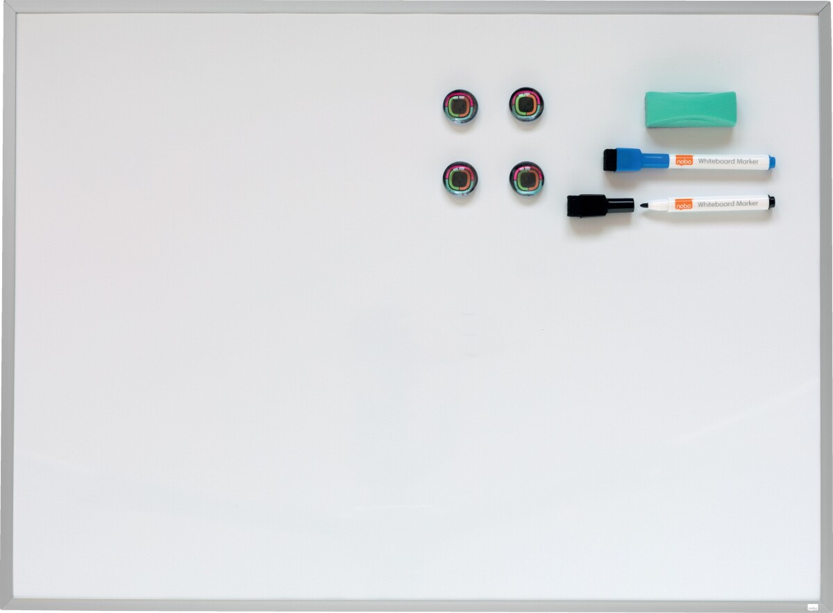 Nobo - Magnetisk Whiteboard Med Aluminium Ramme 45X60 Cm