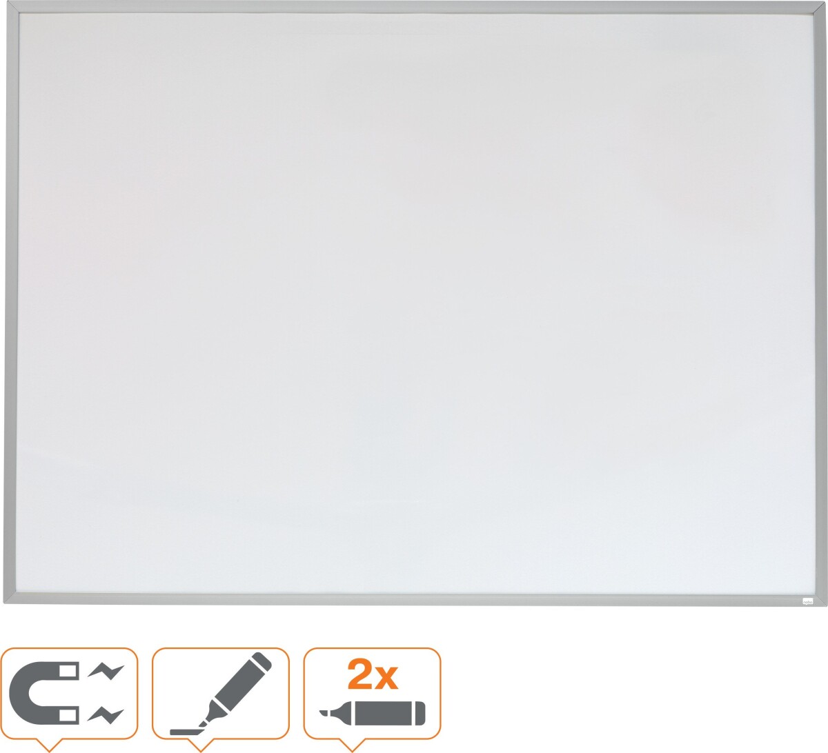 Nobo - Magnetisk Whiteboard Med Aluminium Ramme 45X60 Cm