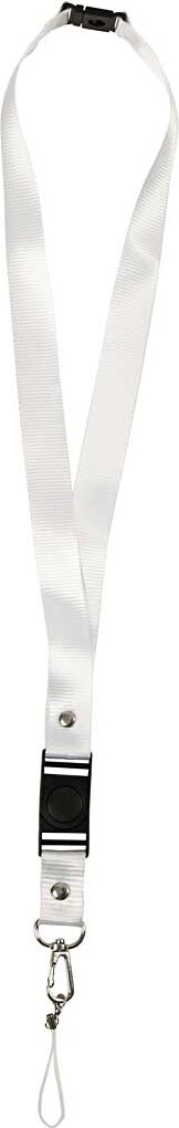 Nøglesnore - Hvid - 53X2 Cm - 5 Stk
