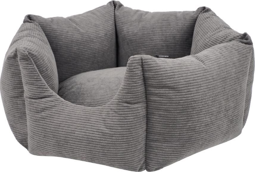 Nordic Paws - Comfyhex Hundeseng - Koksgrå - 75X75X27 Cm