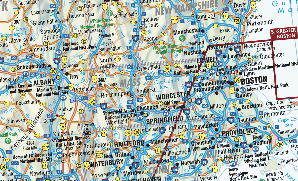 Northeast Usa New York Great Lakes - Borch Maps