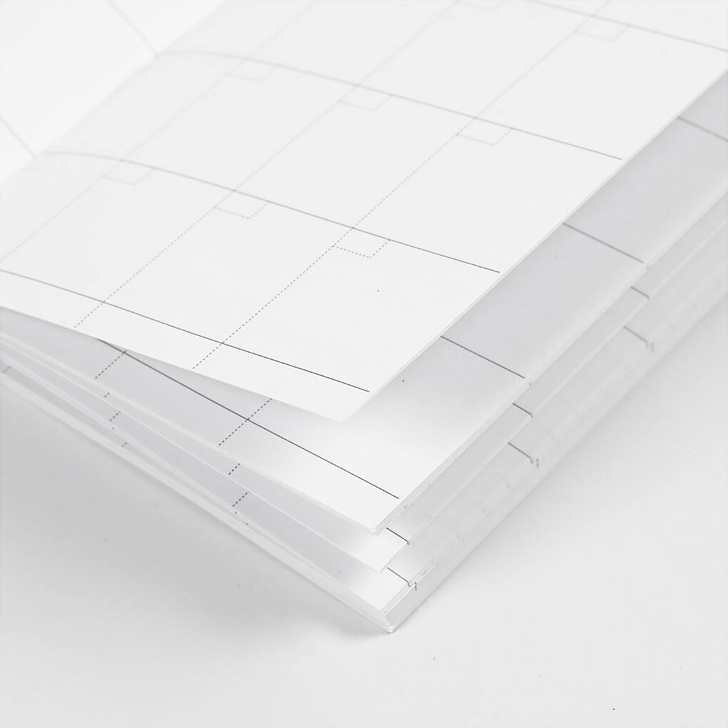Notesbog Med Kalender - Str 9 5X16 6 Cm - Hvid