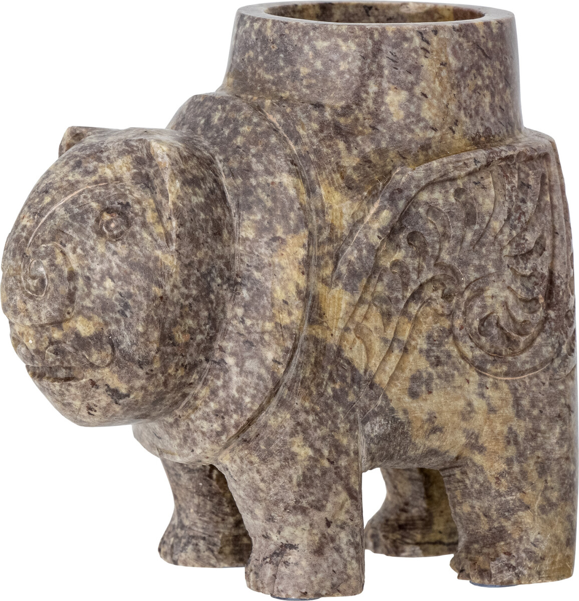 Bloomingville - Novia Fyrfadsstage - Brun - Fedtsten