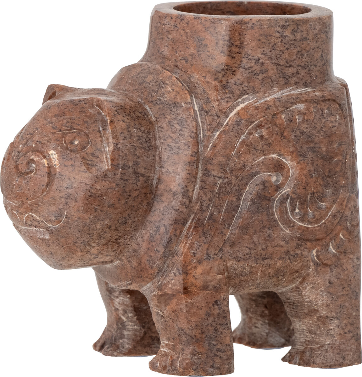 Bloomingville - Novia Fyrfadsstage - Brun - Fedtsten