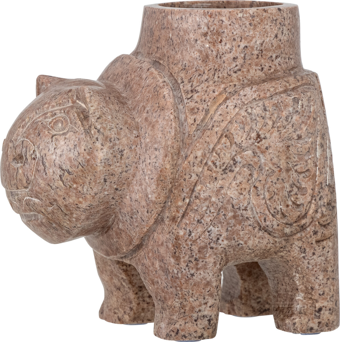 Bloomingville - Novia Fyrfadsstage - Brun - Fedtsten