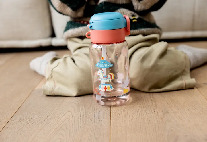 Nuby - Peppa Pig 2-In-1 Bottle - Pink - 550 Ml