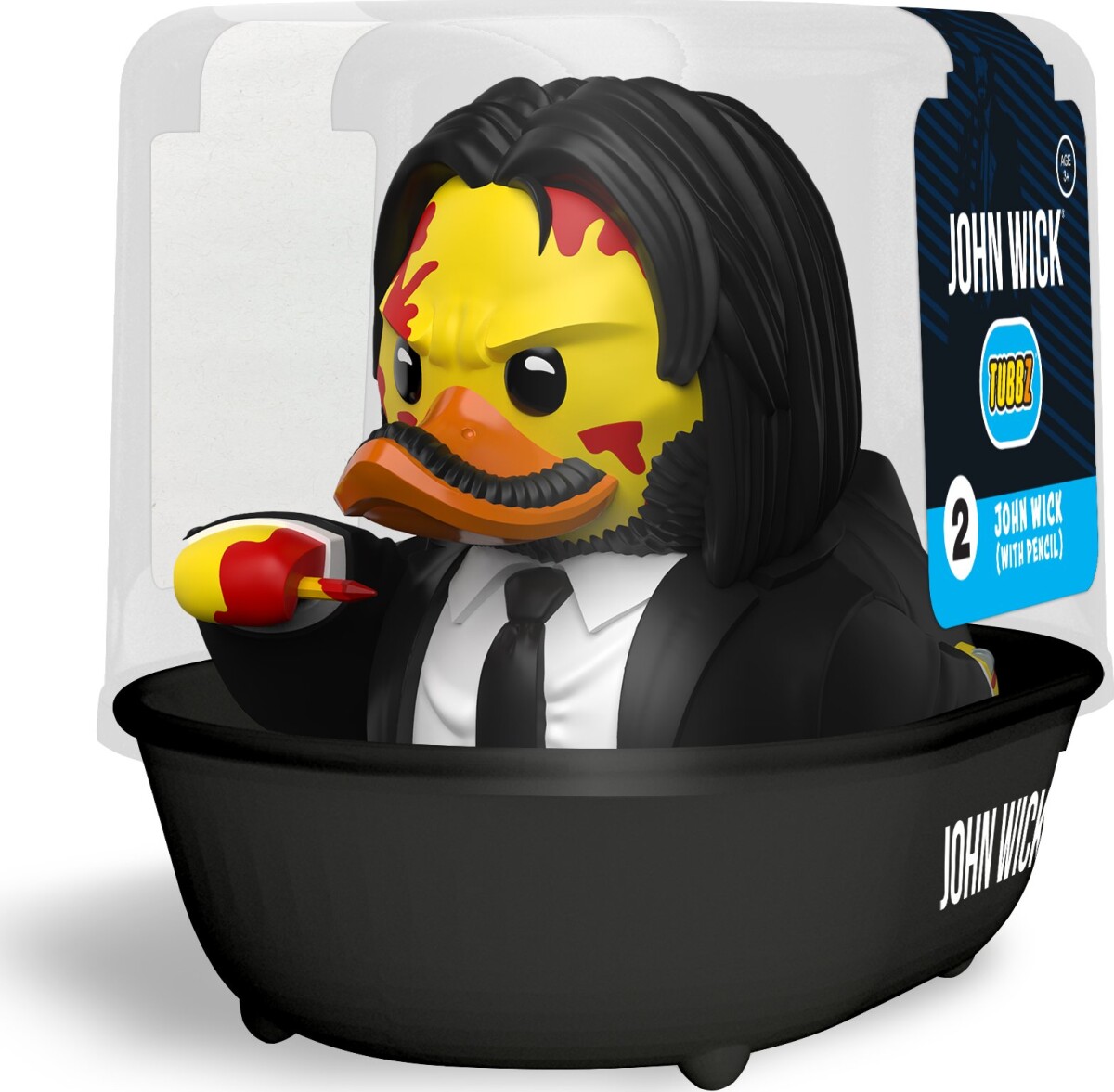 John Wick with Pencil Rubber Duck - Boxed Edition | Le Petit Duck Shoppe John Wick with Pencil Rubber Duck - Boxed Edition | Le Petit Duck Shoppe