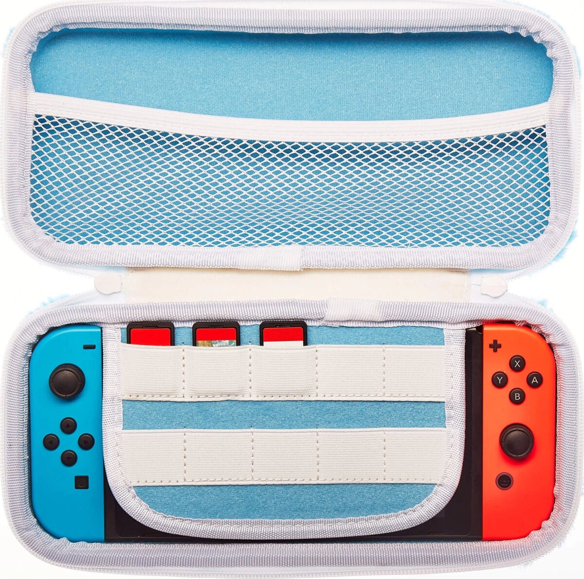 Køb Numskull Nintendo Switch Unicorn Blue Fluffy Carry Case - Gucca.dk
