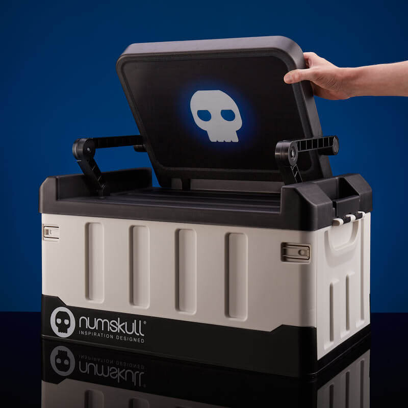 Numskull Official Ps5-Inspired Bedroom Storage Box With Folding Chair