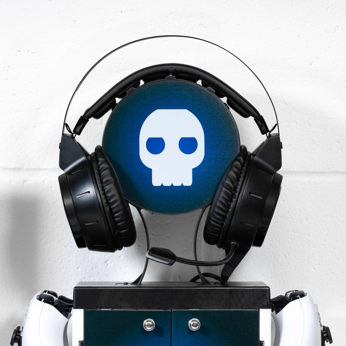 Numskull - Ps5 Spil Holder - Controller Headset Stand - Blå Hvid