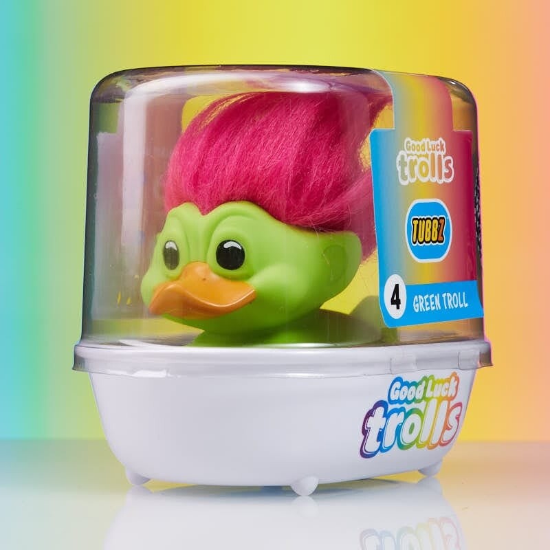 Numskull - Trolls 4 - Tubbz Figur - Grøn Med Pink Hår