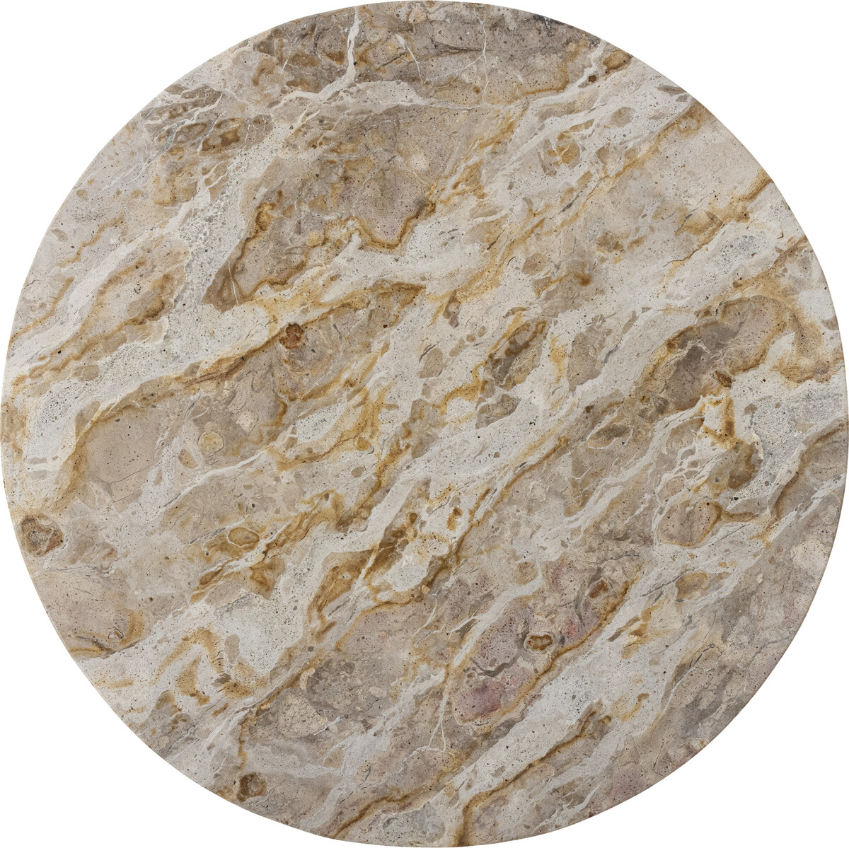 Bloomingville - Nuni Fad På Drejefod - Brun - Marmor