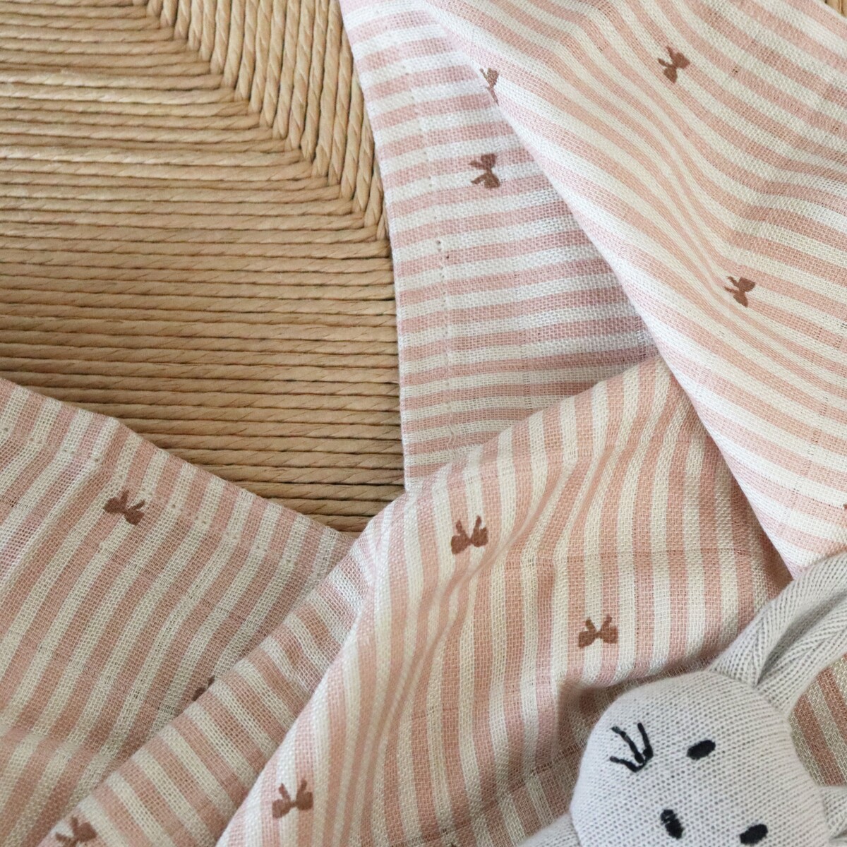 Nuuroo - Josefine Bambus Stofble 2-Pak - Stripe Bow