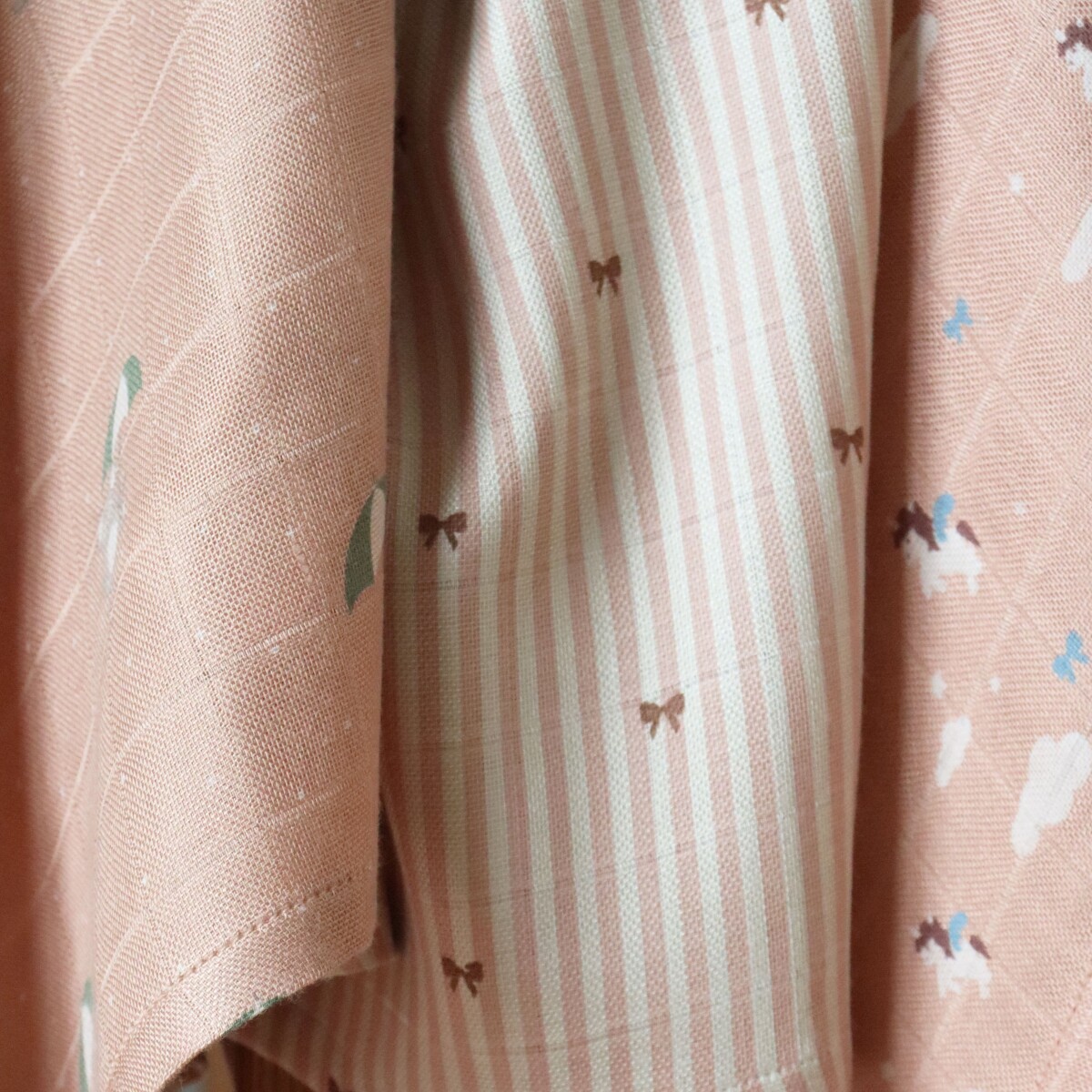 Nuuroo - Josefine Bambus Stofble 2-Pak - Stripe Bow