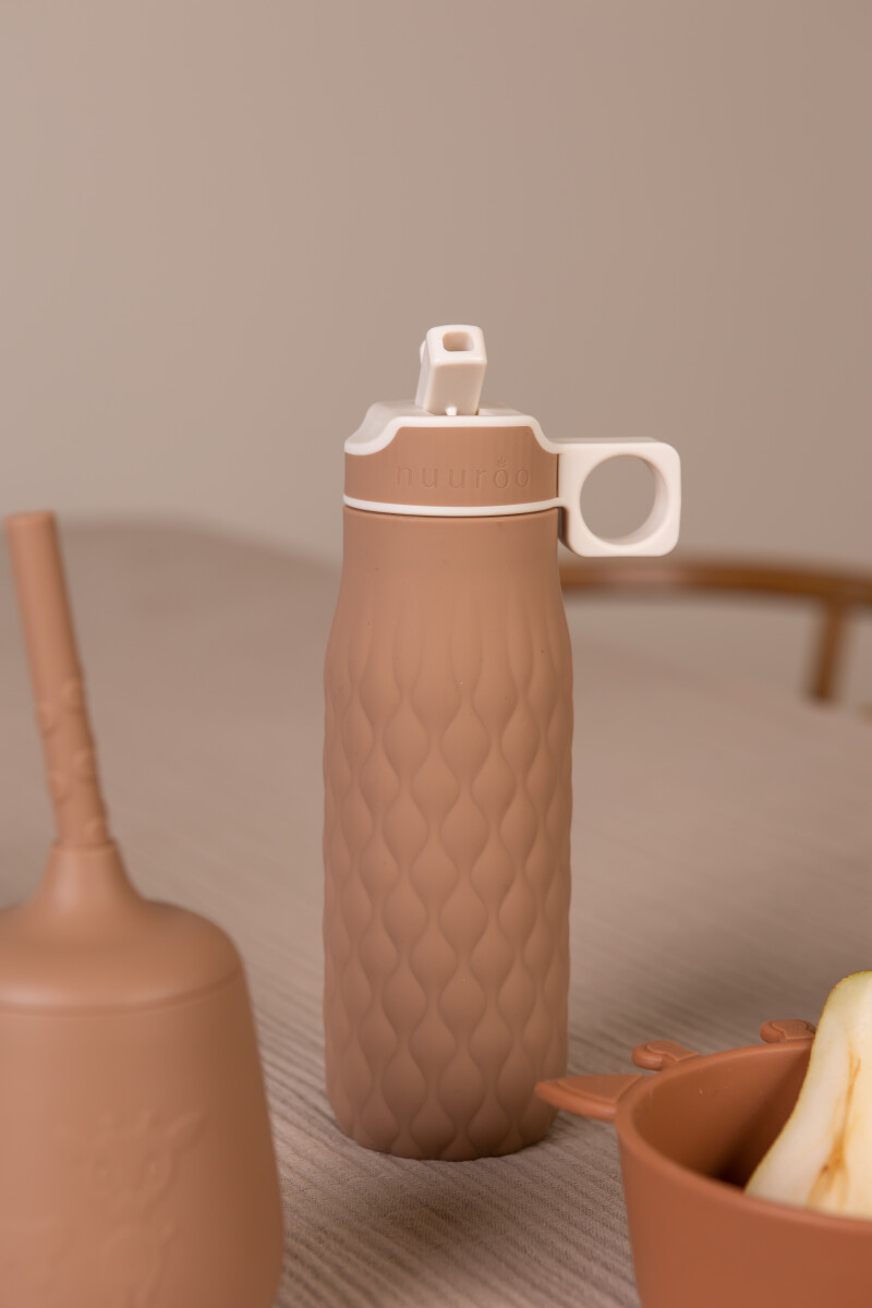 Nuuroo - Nima Silikone Drikkeflaske 400 Ml - Chocolate Malt