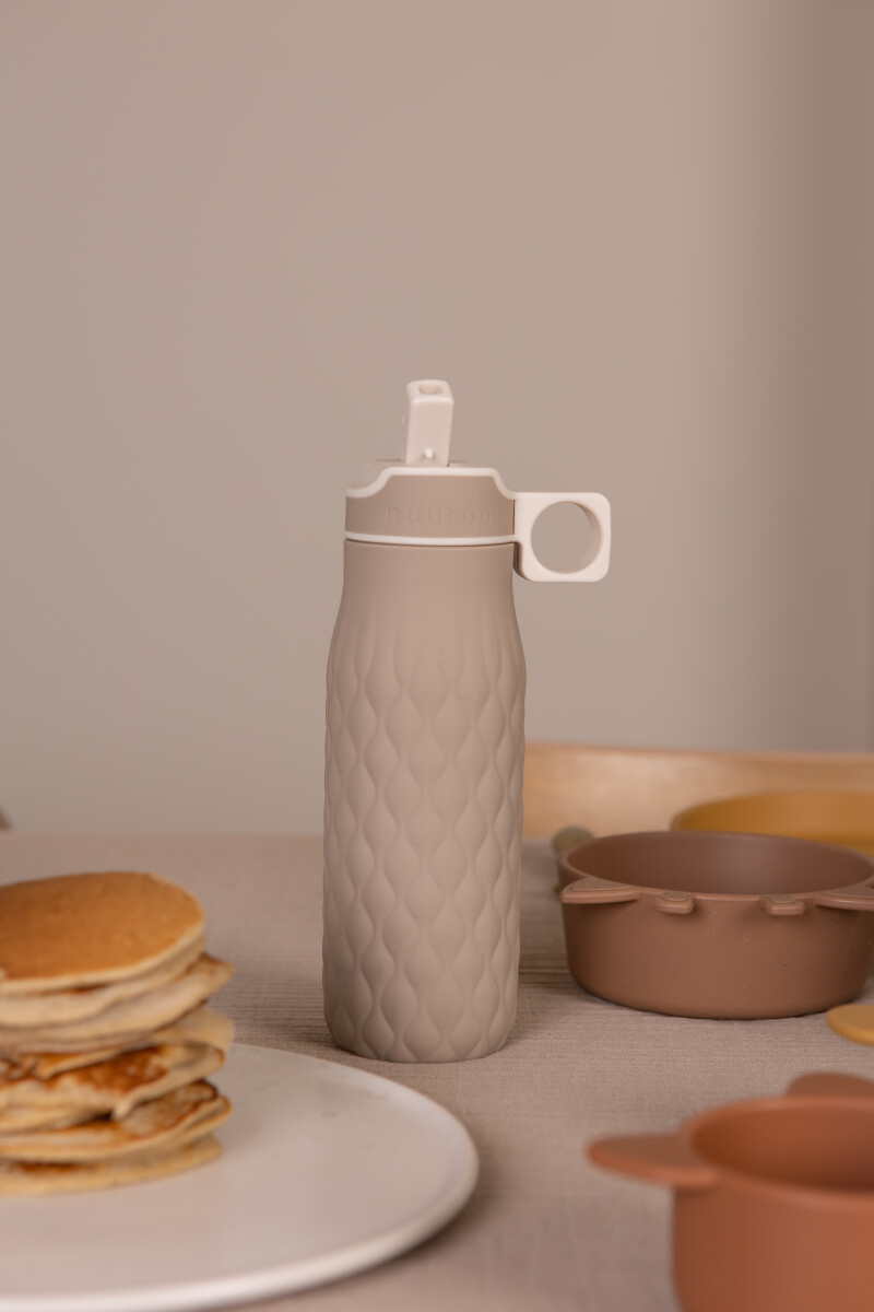 Nuuroo - Nima Silikone Drikkeflaske 400 Ml - Cobblestone