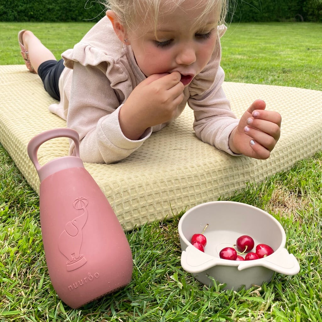 Nuuroo - Pax Silikone Drikkeflaske - 350 Ml - Mahogany