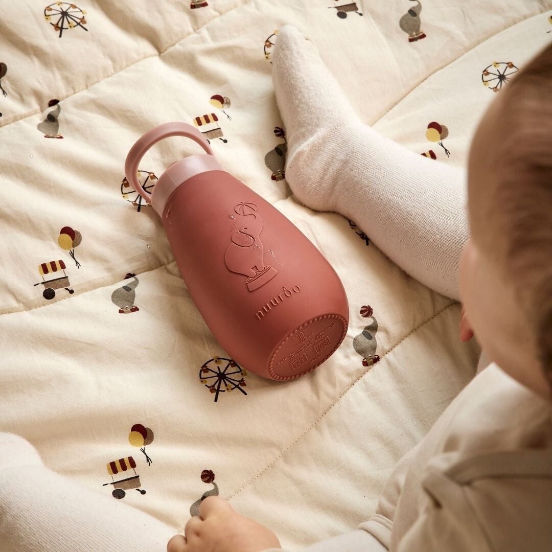 Nuuroo - Pax Silikone Drikkeflaske - 350 Ml - Mahogany