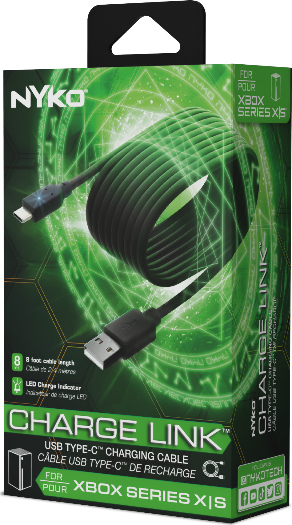 Nyko Charge Link Usbusb-C For Playstation 5 Xbox Series X - S - 2 5 Meter