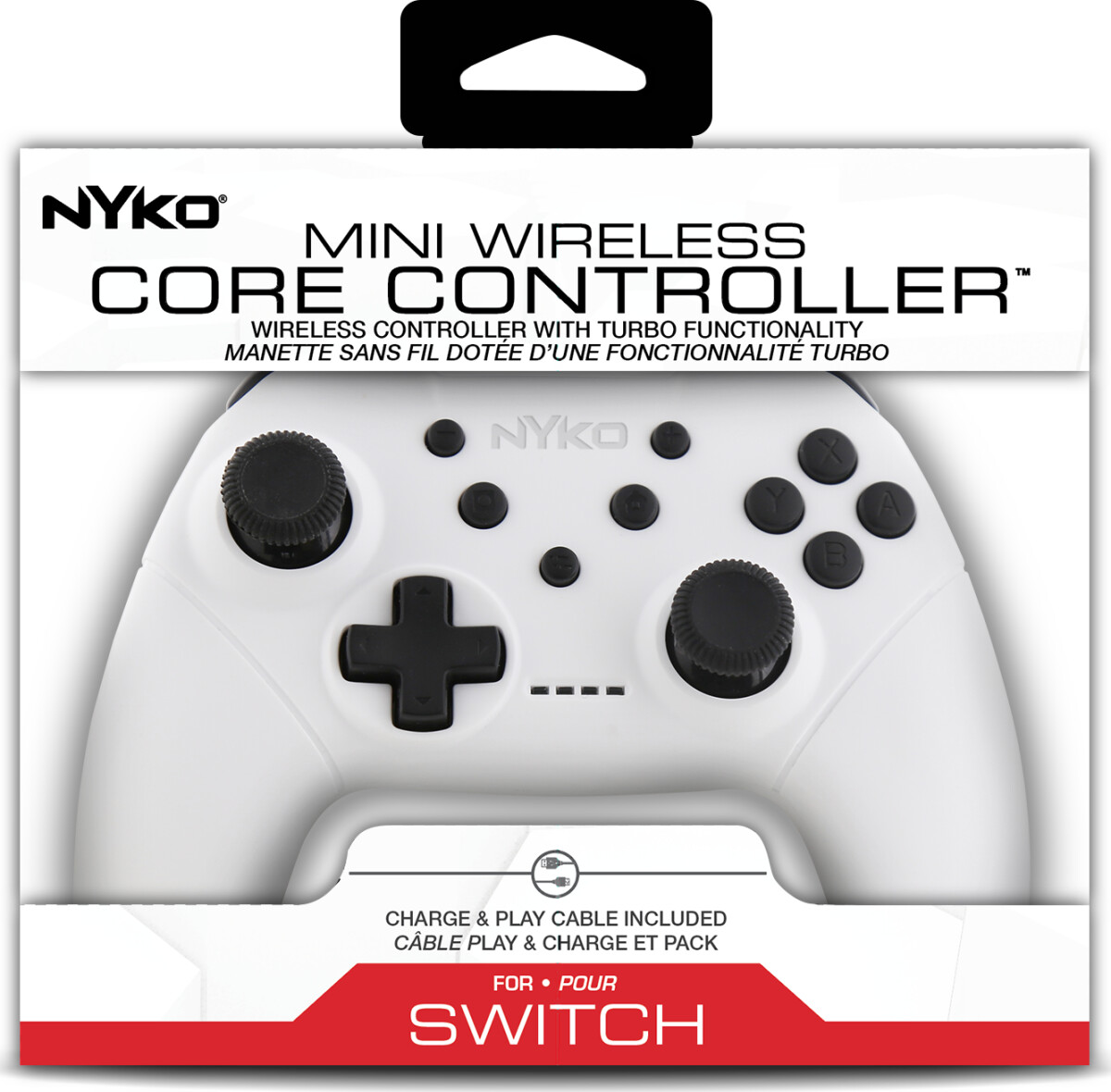 Nyko Mini Wireless Core Controller - White For Switch