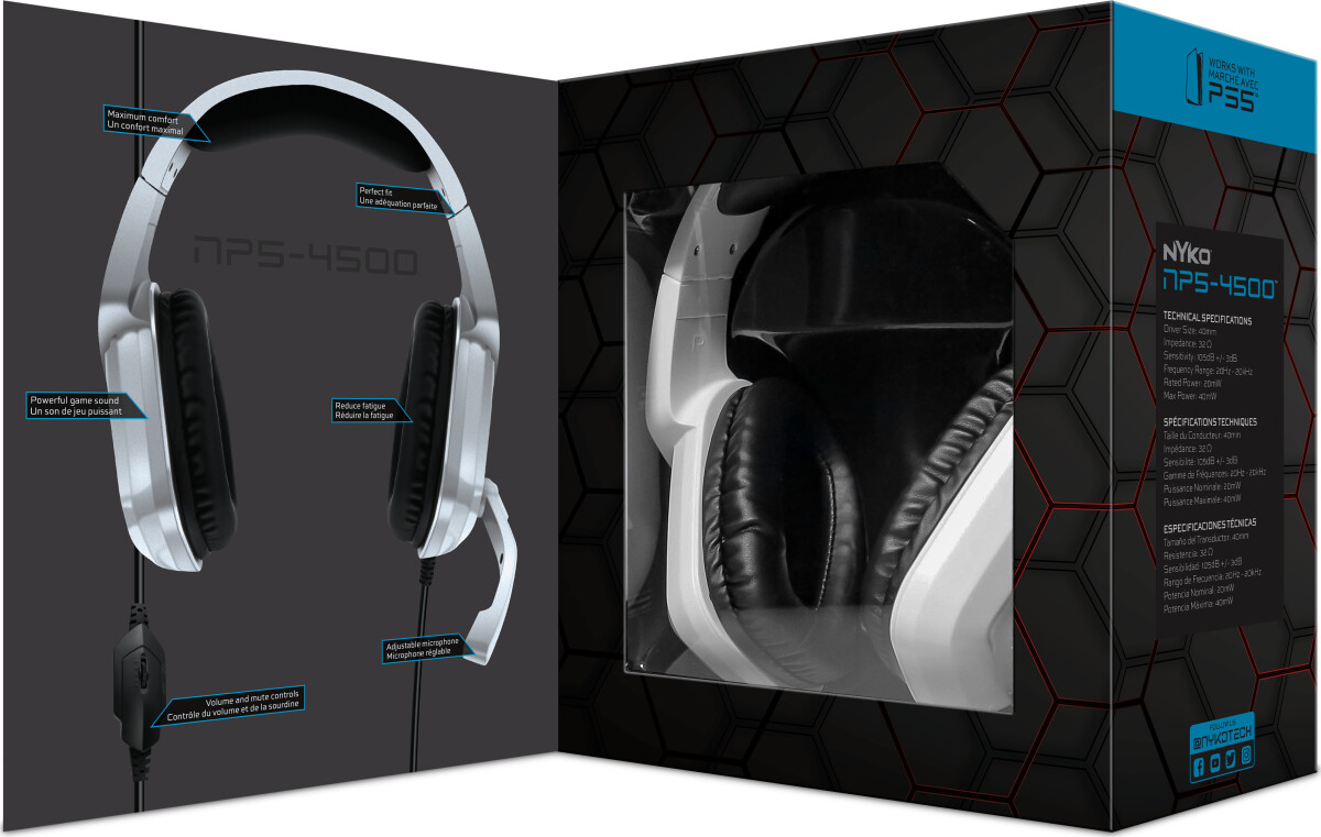 Nyko Np5-4500 Wired Headset For Ps5