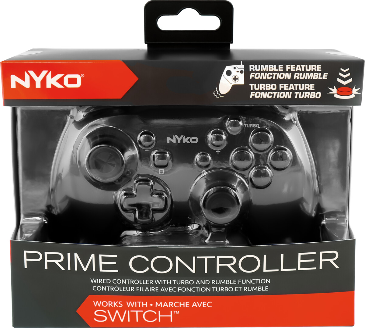 Nyko Prime Wired Controller - Black For Switch