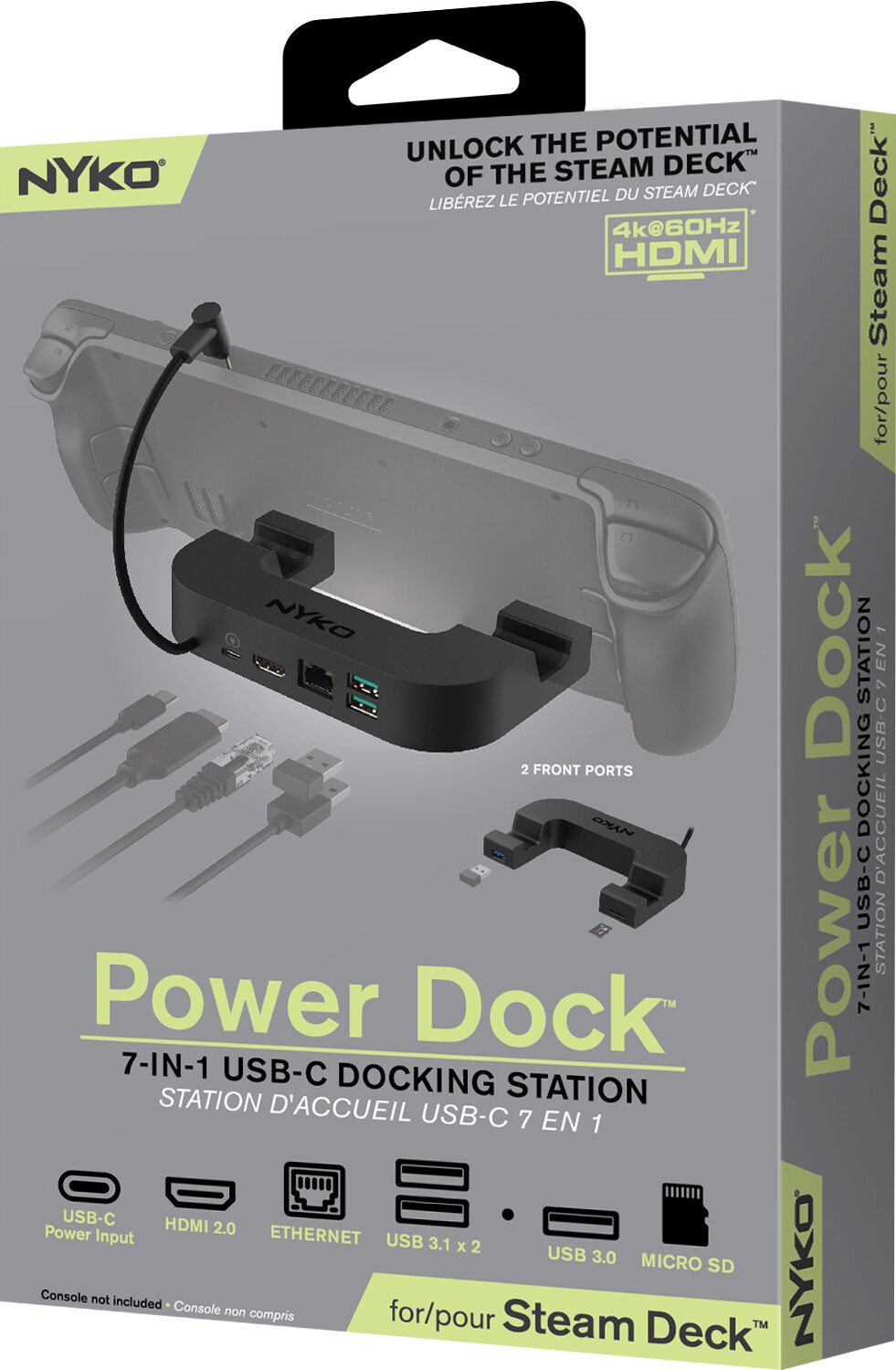 Nyko Steam Deck Power Dock 7-In-1 Usb-C Docking Station