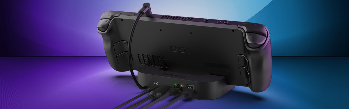 Nyko Steam Deck Power Dock 7-In-1 Usb-C Docking Station