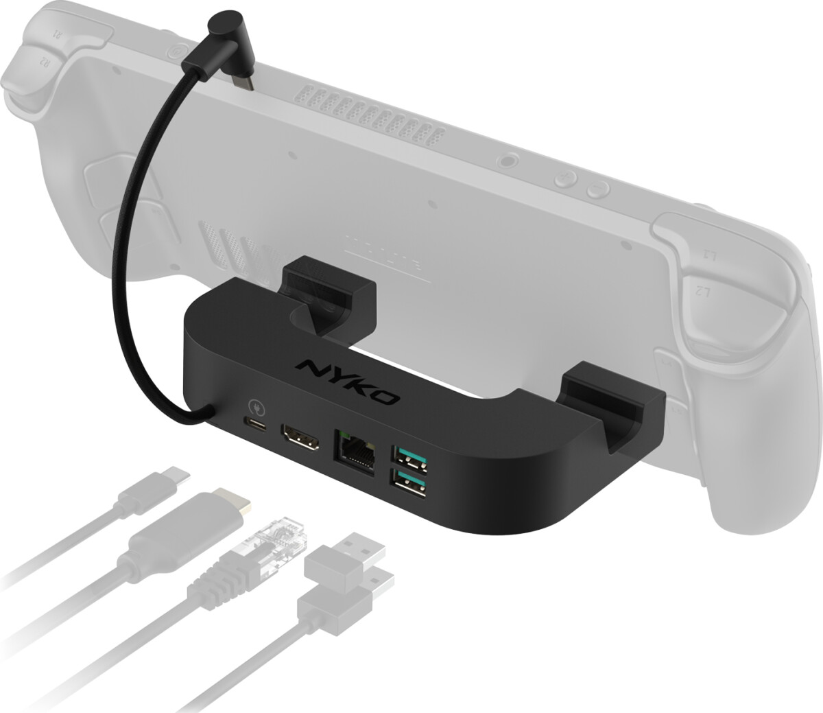 Nyko Steam Deck Power Dock 7-In-1 Usb-C Docking Station